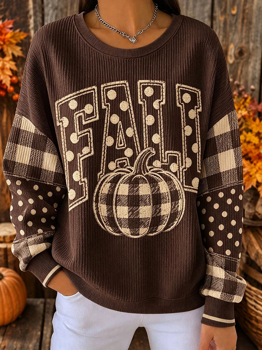 Women's Fall Pumpkin Sweatshirt