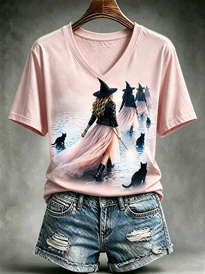 Women's Casual Print Short-Sleeve T-Shirt