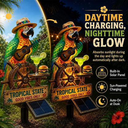 Solar-Powered Tropical Parrot Garden Light - Outdoor LED Yard Decor For Patio, Pathway & Garden