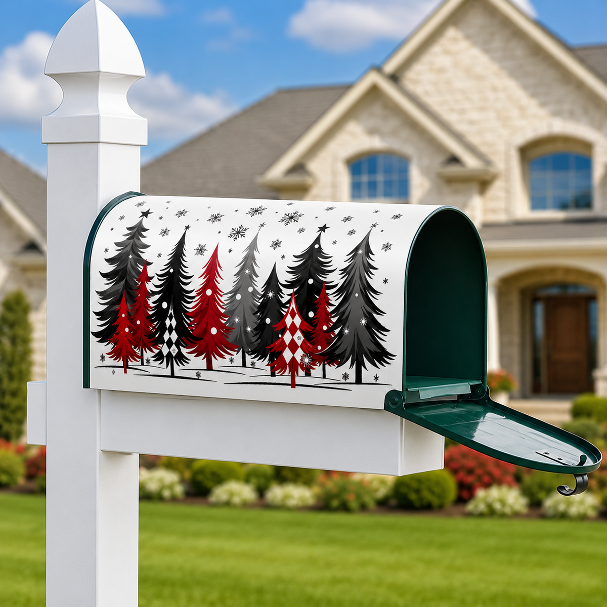 Reusable Magnetic Mailbox Cover – Outdoor Decorative Mailbox Wrap for Gardens and Yards