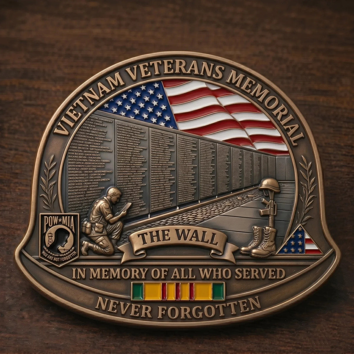 ❤️Last Day 50% OFF - 🎖️Vietnam Veteran M1 Helmet Tribute Challenge Coin