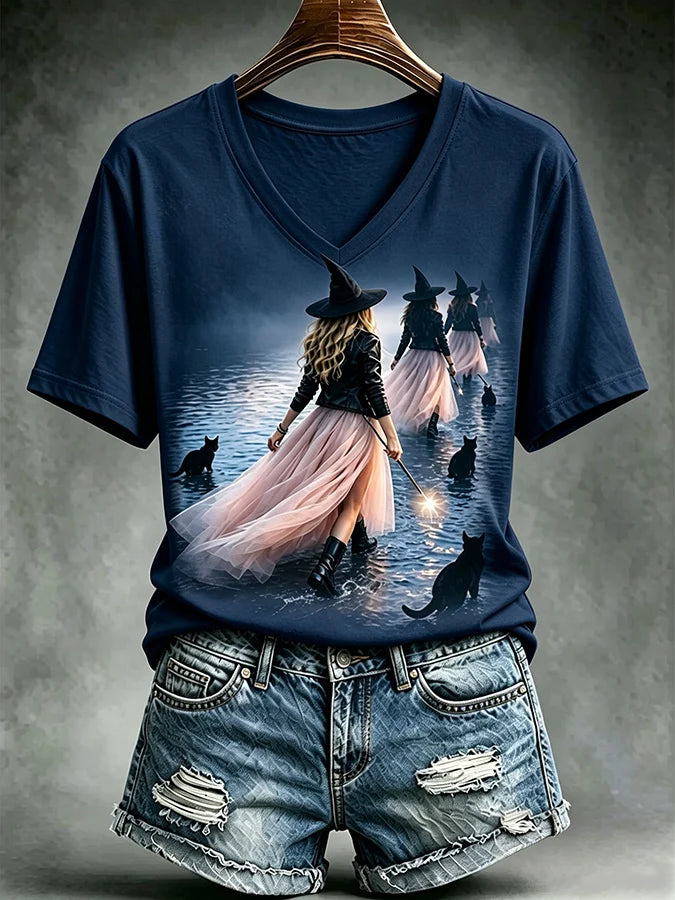Women's Casual Print Short-Sleeve T-Shirt