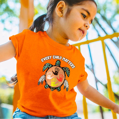 Feather Hand Color On Turtle For Orange Shirt Day Unisex T-shirt/Hoodie/Sweatshirt