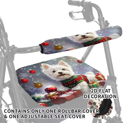 Reusable Walker Seat and Handle Cover Set – Adjustable 2D Decorative Walker Accessories