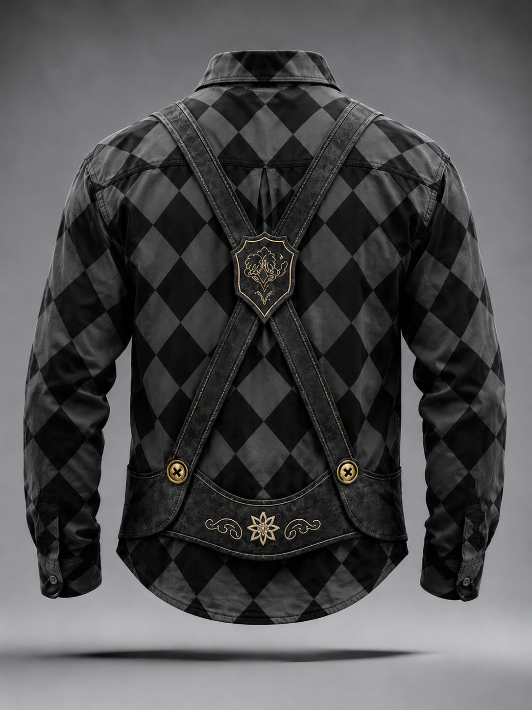 Moisture-Wicking Oktoberfest Style Chest Pocket Long-Sleeve Casual Shirt