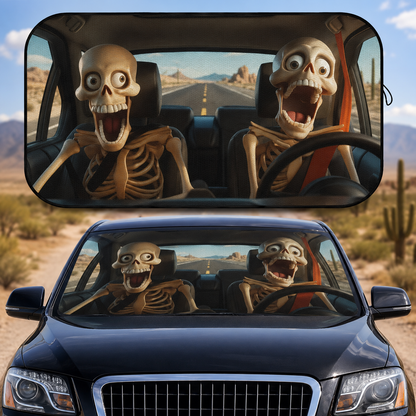 Universal Car Windshield Sun Shade – Foldable UV & Heat Protection Auto Sunshade for Cars, SUVs and Trucks