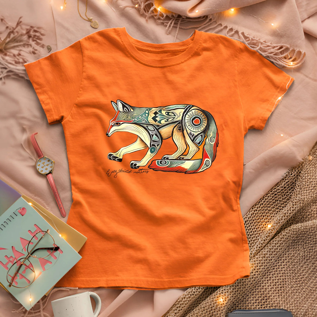 Every Child Matters Native Fox Totem Native American Unisex T-shirt/Hoodie/Sweatshirt