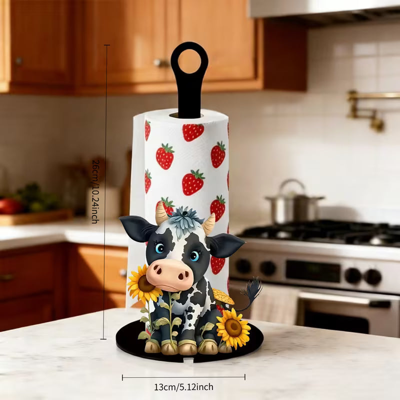 Reusable Decorative Countertop Paper Towel Holder – Themed Kitchen Paper Towel Stand