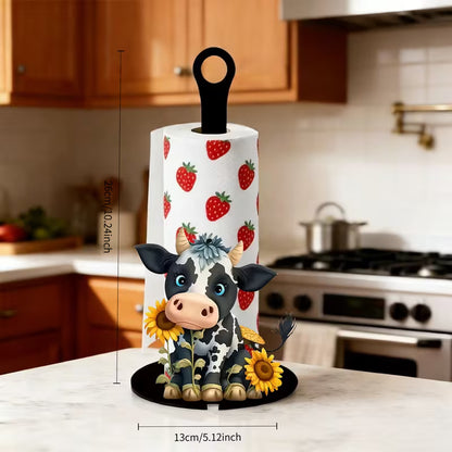 Reusable Decorative Countertop Paper Towel Holder – Themed Kitchen Paper Towel Stand