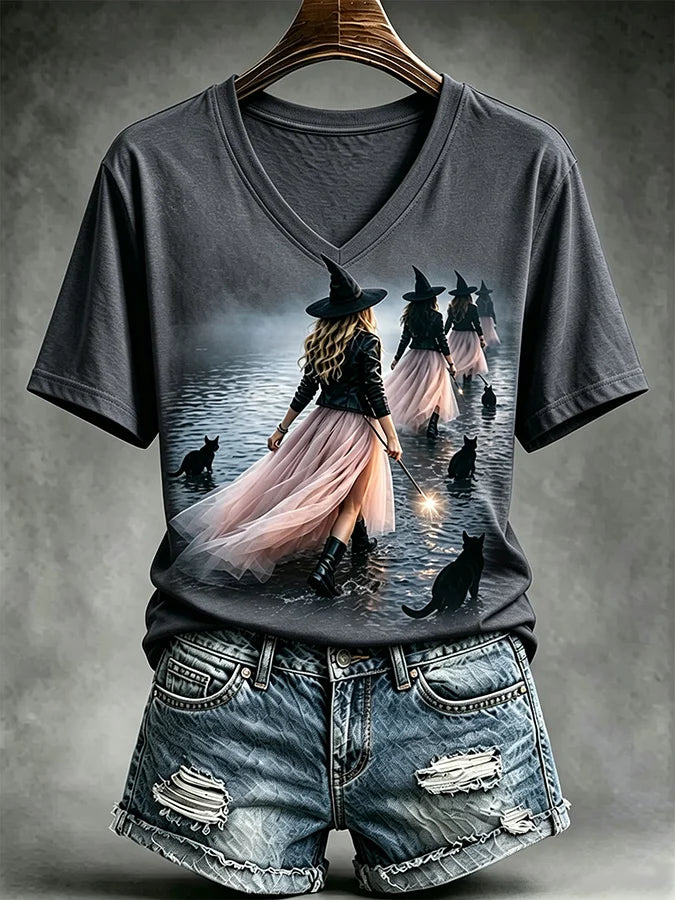 Women's Casual Print Short-Sleeve T-Shirt