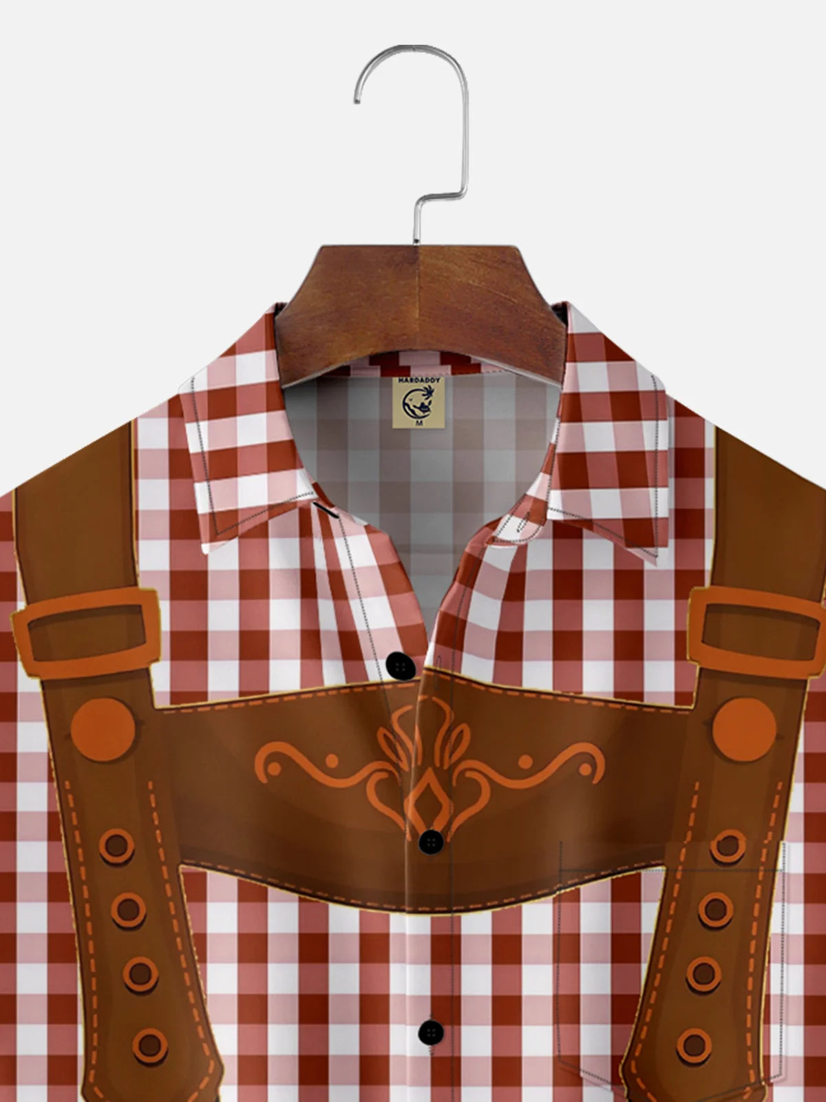 Moisture-wicking Oktoberfest Beer Festival Costume Chest Pocket Casual Shirt