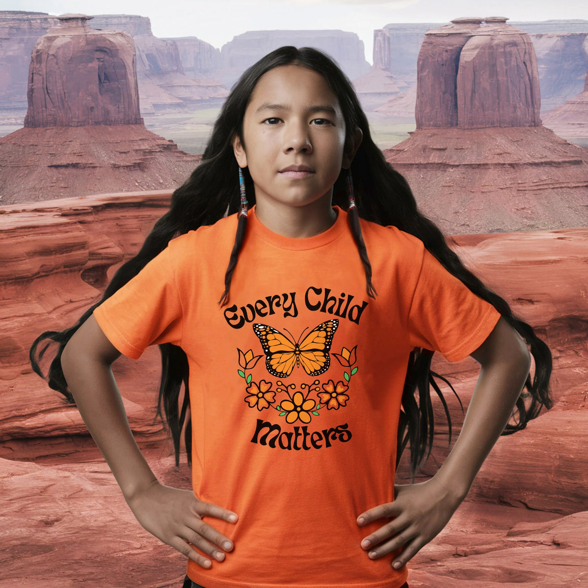 Every Child Matters Native Orange Butterfly Native American Unisex T-shirt/Hoodie/Sweatshirt