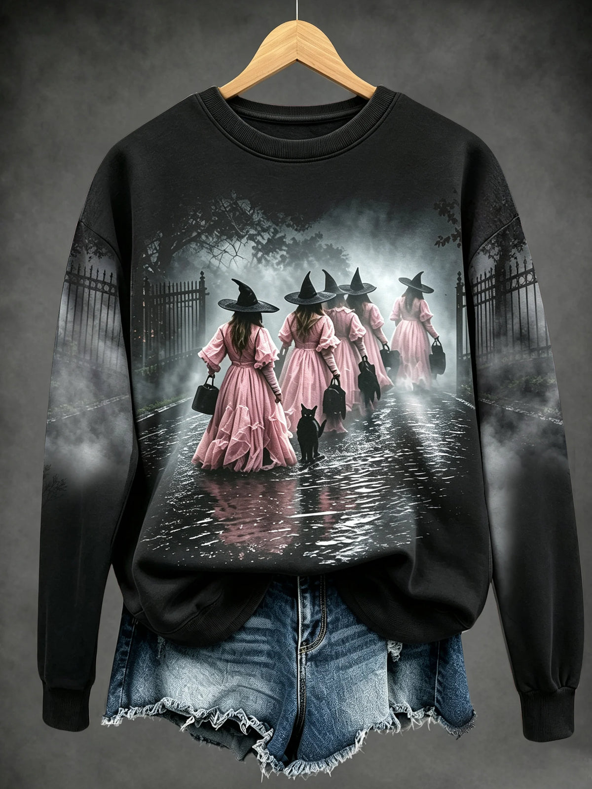 Ladies, in October we wear pink witch tops.