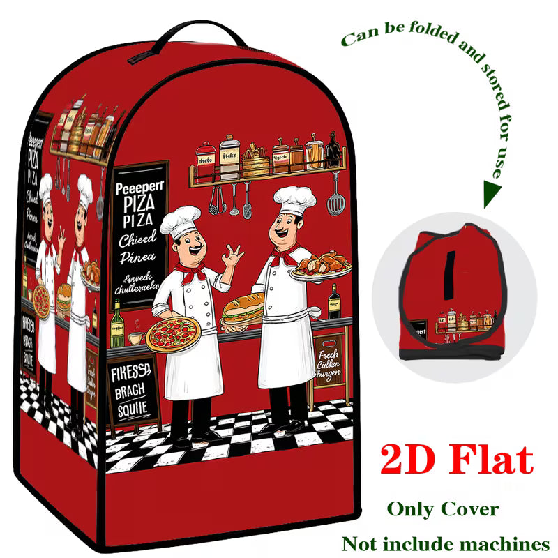2D Printed Kitchen Appliance Cover – Decorative Dustproof Mixer & Blender Cover