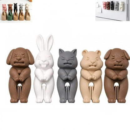 Cute Farm Animal Bag Clips - Reusable Food Sealing Clips for Snacks, Coffee & Pet Treats