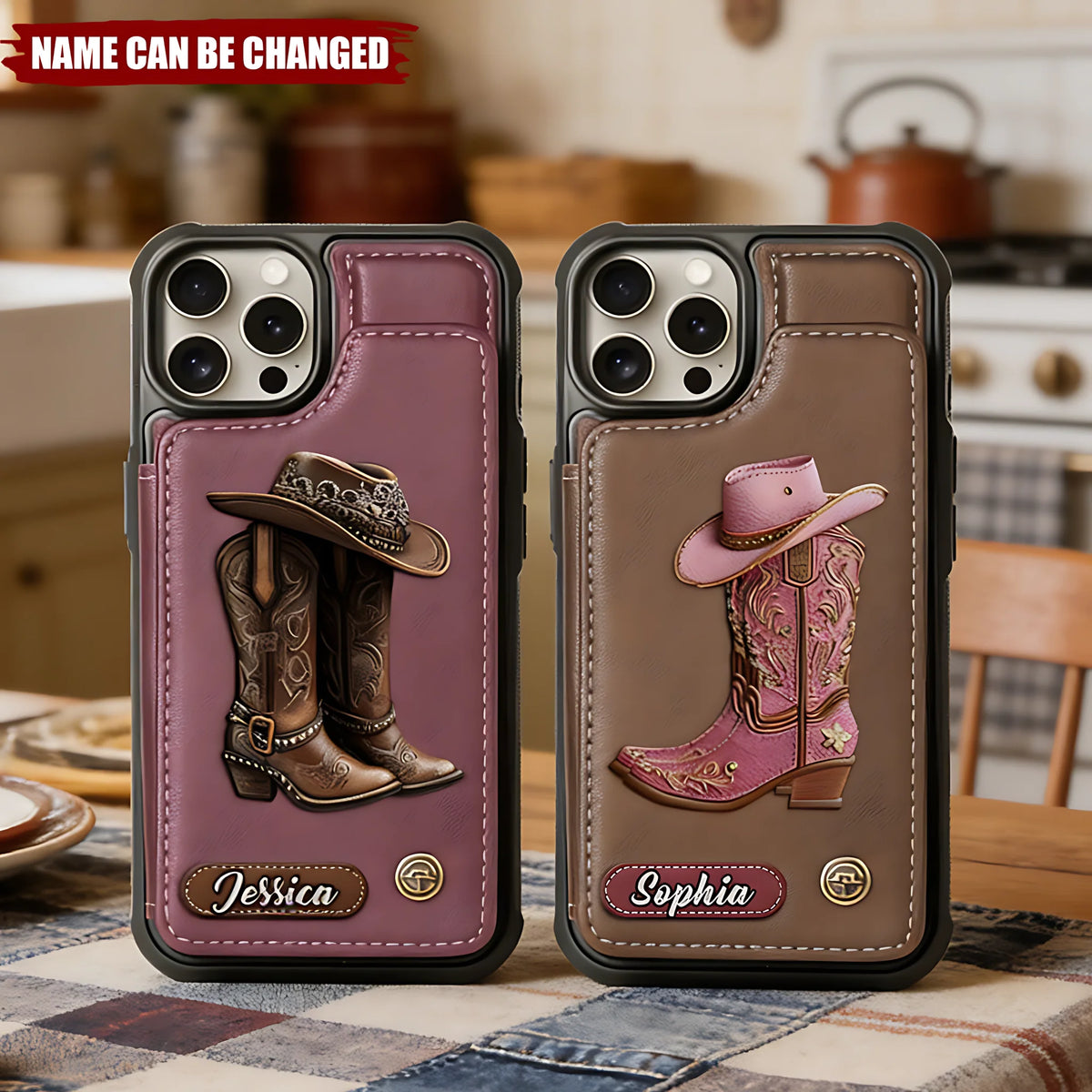 Custom Cowgirl Phone Case - Personalized Rodeo Style Gifts For Her