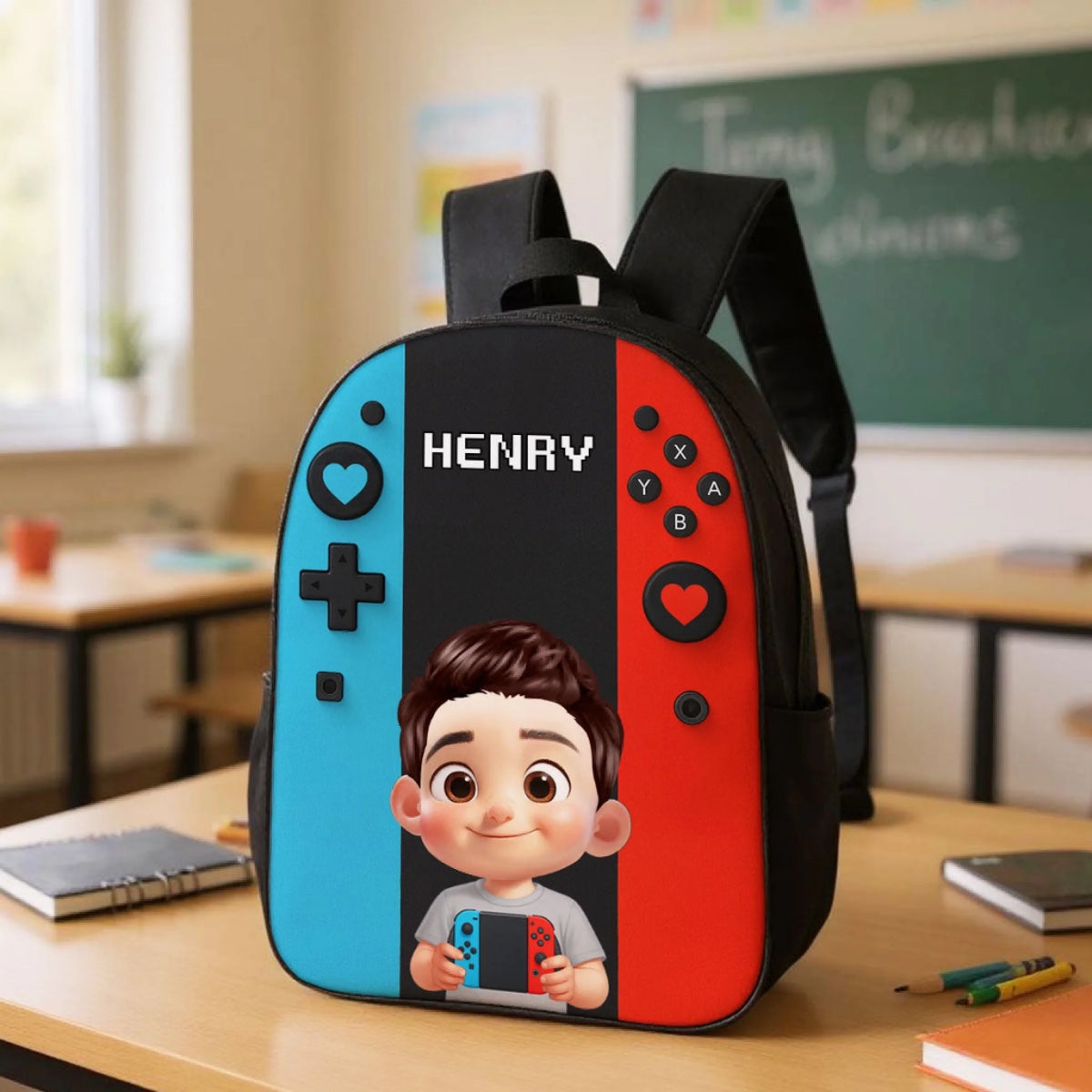 Gamer Design for Boys Girls - Personalized Backpack (7)