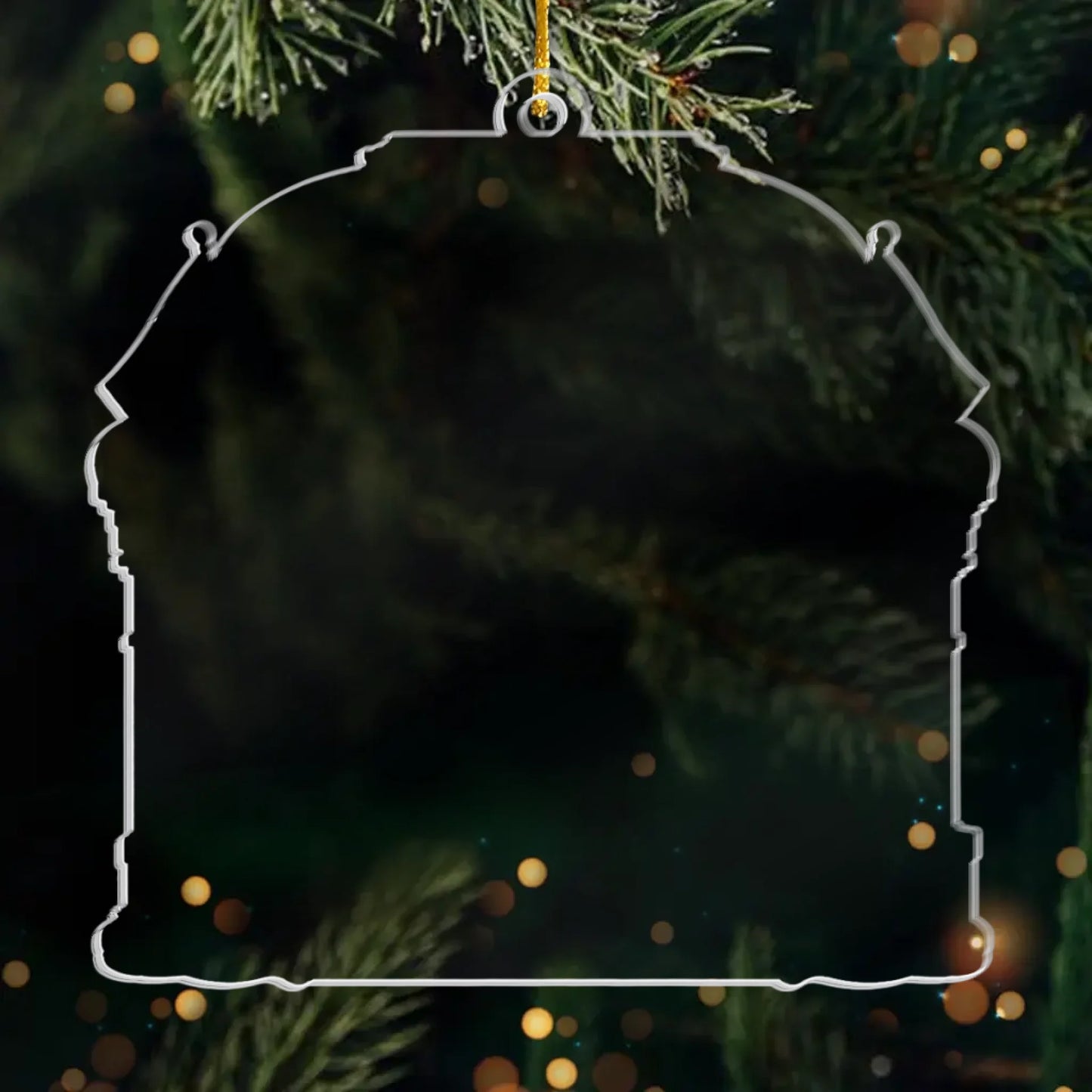 Custom Acrylic Ornament - Personalized America 250th Anniversary Christmas Gifts For Mom, Dad, Brother, Sister - Festive Patriotic Vibes