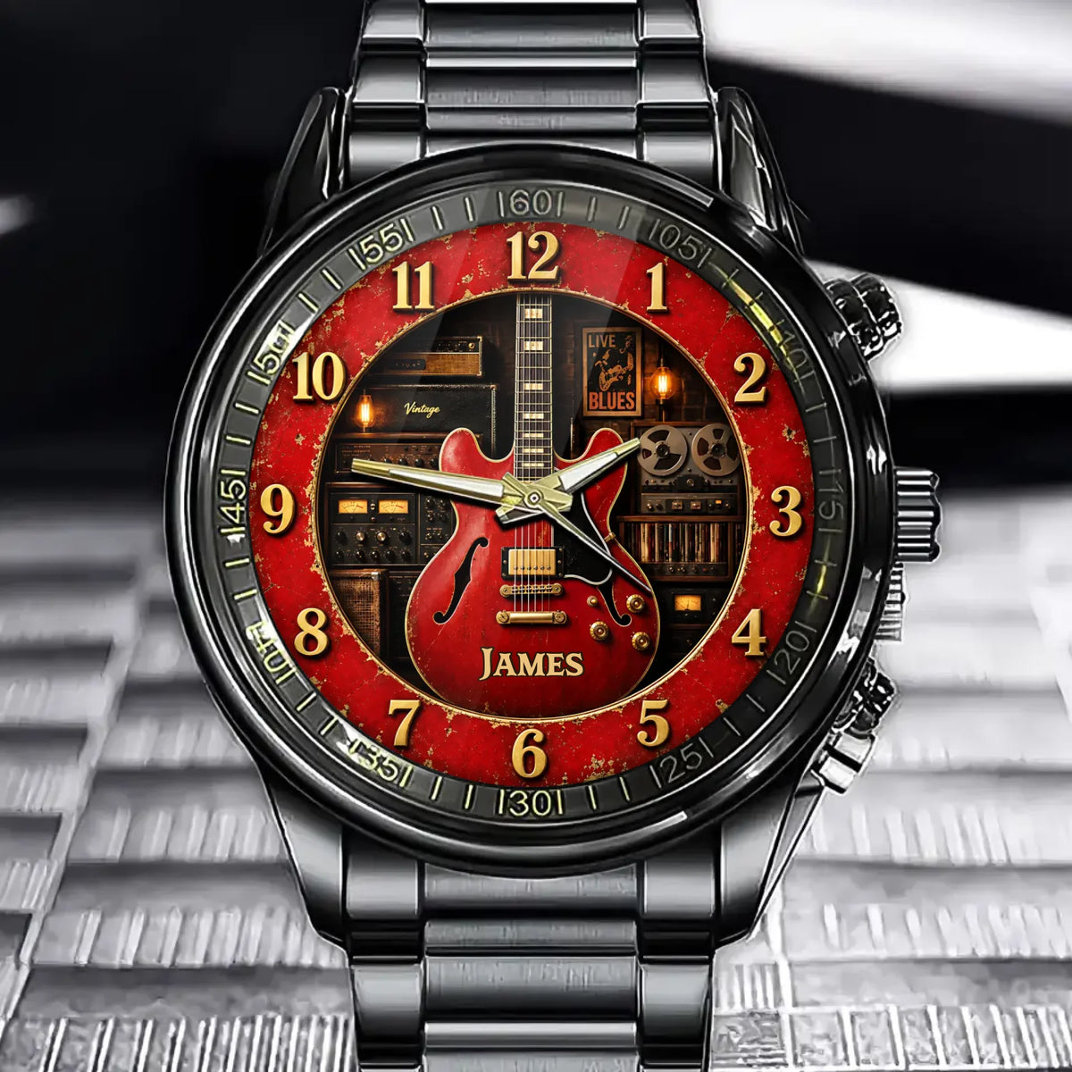 Custom Guitar Watch - Personalized Gifts For Music Lovers - Every Second Has A Soundtrack