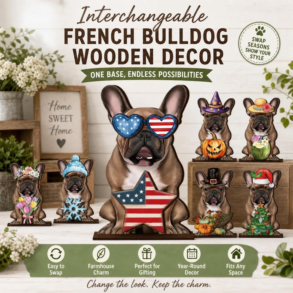 Interchangeable Seasonal Animal Wooden Decor – Magnetic Holiday Accessories