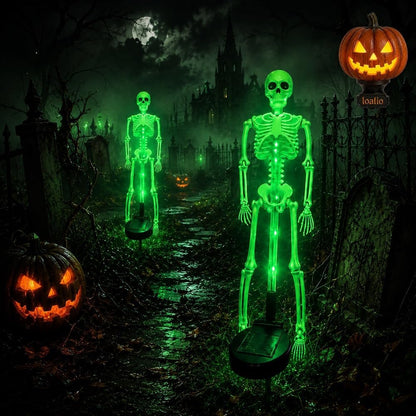 Solar Skeleton Yard Stake Light – Waterproof LED Halloween Outdoor Decoration
