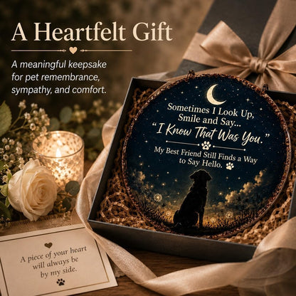 Memorial Garden Hanging Sign – “I Know That Was You” Remembrance Decor for Loss of Loved One or Pet