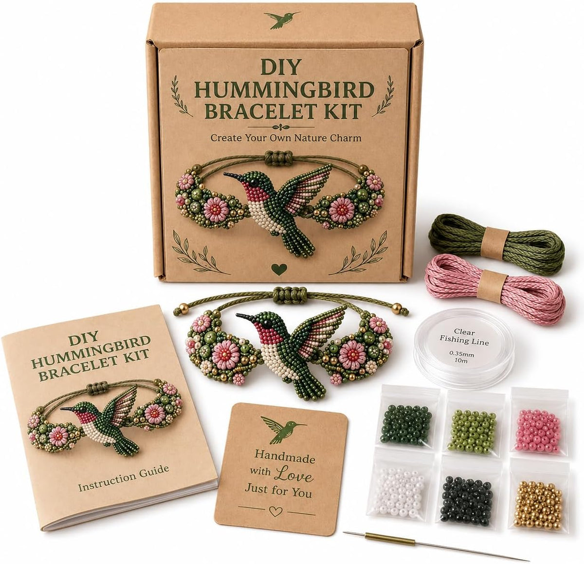 DIY Animal Beaded Bracelet Kit - Beginner-Friendly Jewelry Making Craft Set