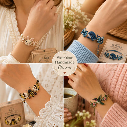 DIY Animal Beaded Bracelet Kit - Beginner-Friendly Jewelry Making Craft Set
