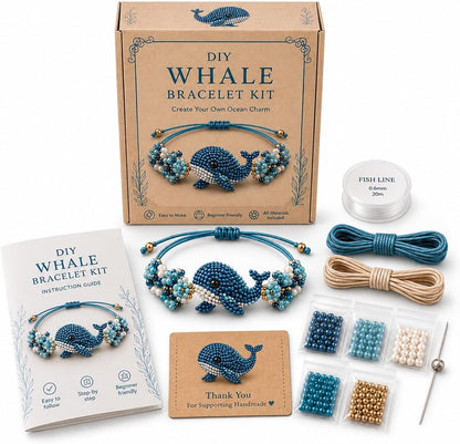 DIY Animal Beaded Bracelet Kit - Beginner-Friendly Jewelry Making Craft Set