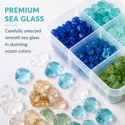 Sea Glass Mosaic Craft Kit – DIY Coastal-Style Art & Craft for Adults and Seniors