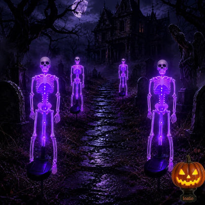 Solar Skeleton Yard Stake Light – Waterproof LED Halloween Outdoor Decoration