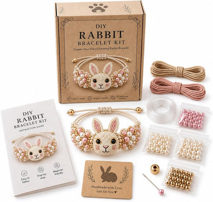 DIY Animal Beaded Bracelet Kit - Beginner-Friendly Jewelry Making Craft Set