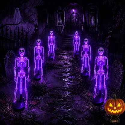 Solar Skeleton Yard Stake Light – Waterproof LED Halloween Outdoor Decoration