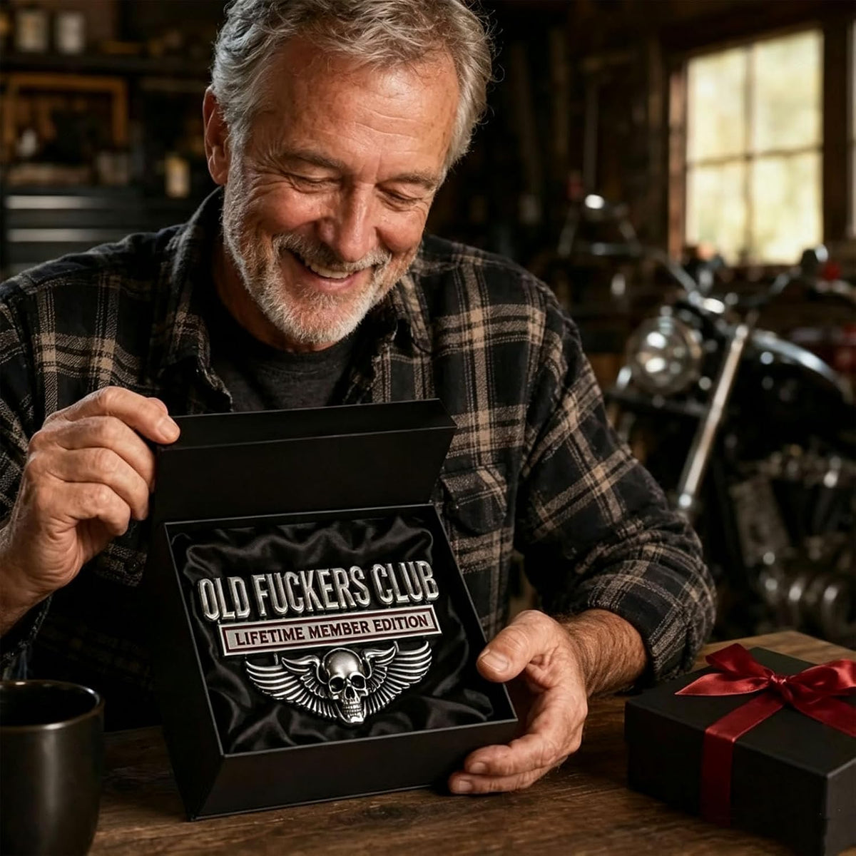 Old F*CKERS Club Metal Car Emblem