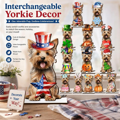 Interchangeable Seasonal Animal Wooden Decor – Magnetic Holiday Accessories
