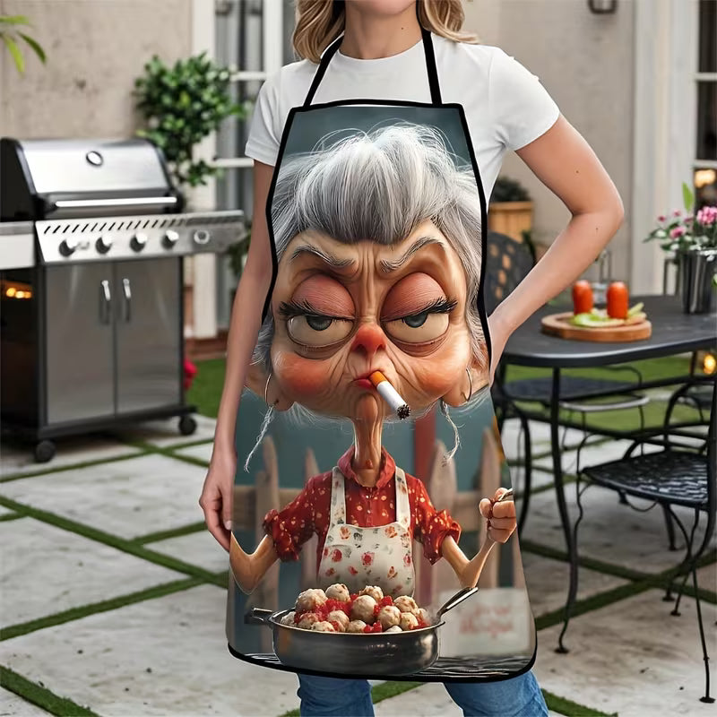 Funny Grandma Cooking Apron - Hilarious Kitchen Gift For Women