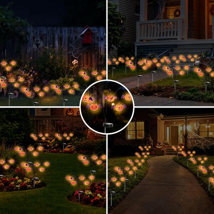 Halloween Solar-Powered Waving Pumpkin Stake Light – Solar Outdoor Garden Decorative Light