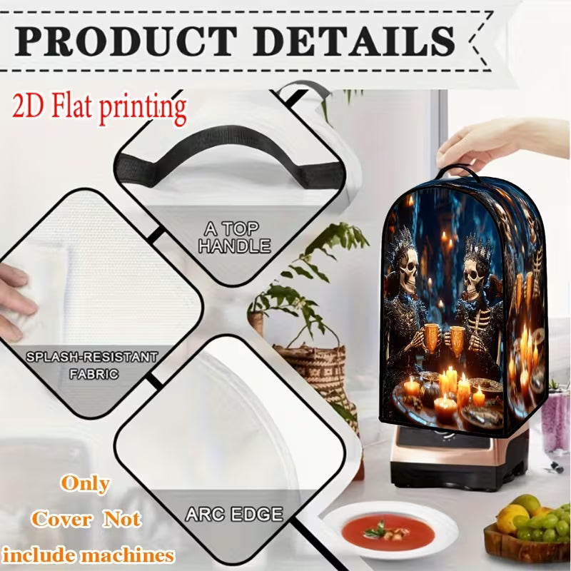 2D Printed Kitchen Appliance Cover – Decorative Dustproof Mixer & Blender Cover