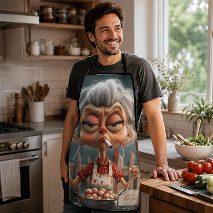 Funny Grandma Cooking Apron - Hilarious Kitchen Gift For Women