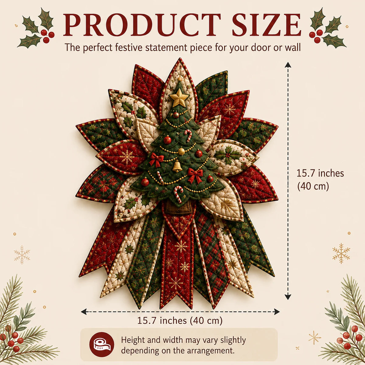 🎅🎄Beginner-Friendly Oversized Christmas Character Quilted Door Hanger Sewing Kit | Complete Kit with All Tools & Step-by-Step Guide Included 💕