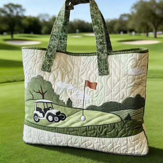 Vintage Quilted Tote Bag For Women - Large Capacity Embroidered Shoulder Bag | Cute Animal & Nature Collection