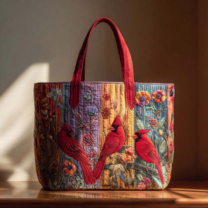 Vintage Quilted Tote Bag For Women - Large Capacity Embroidered Shoulder Bag | Cute Animal & Nature Collection