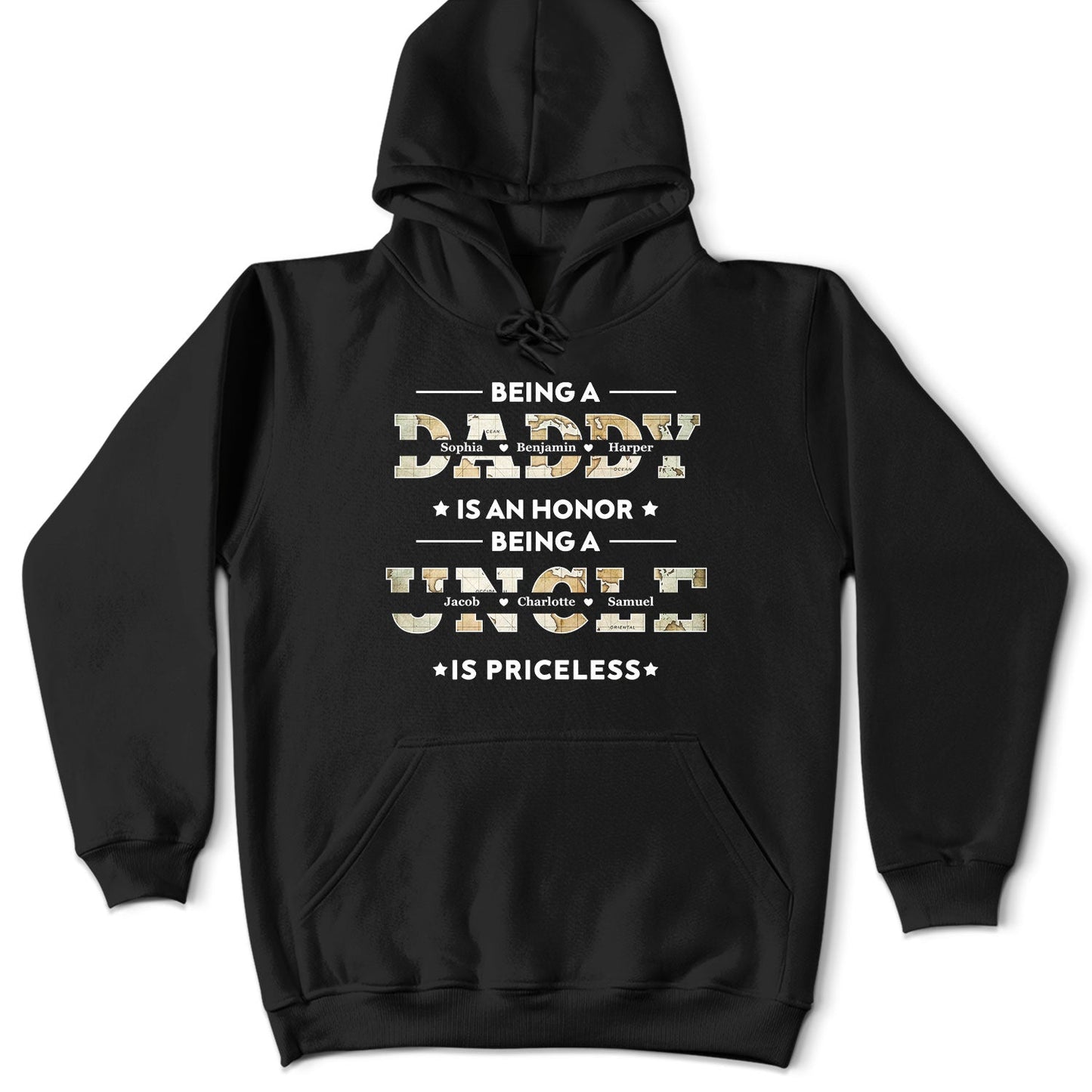 Être papa est un honneur Être papa n'a pas de prix - Cadeau pour les pères, les grands-pères - T-shirt personnalisé