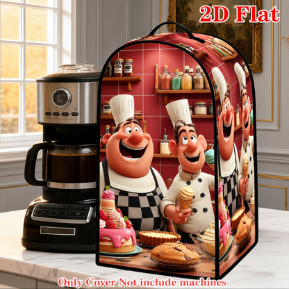 2D Printed Kitchen Appliance Cover – Decorative Dustproof Mixer & Blender Cover