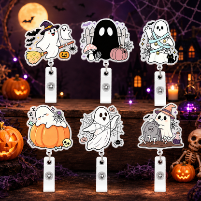 Cute Spooky ID Badge Holder for Nurses, Teachers & Healthcare Workers