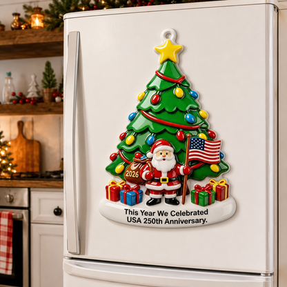 USA 250th Anniversary Christmas Ornament – Patriotic 1776–2026 Holiday Decoration