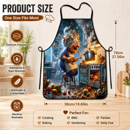 Funny Grandma Cooking Apron - Hilarious Kitchen Gift For Women