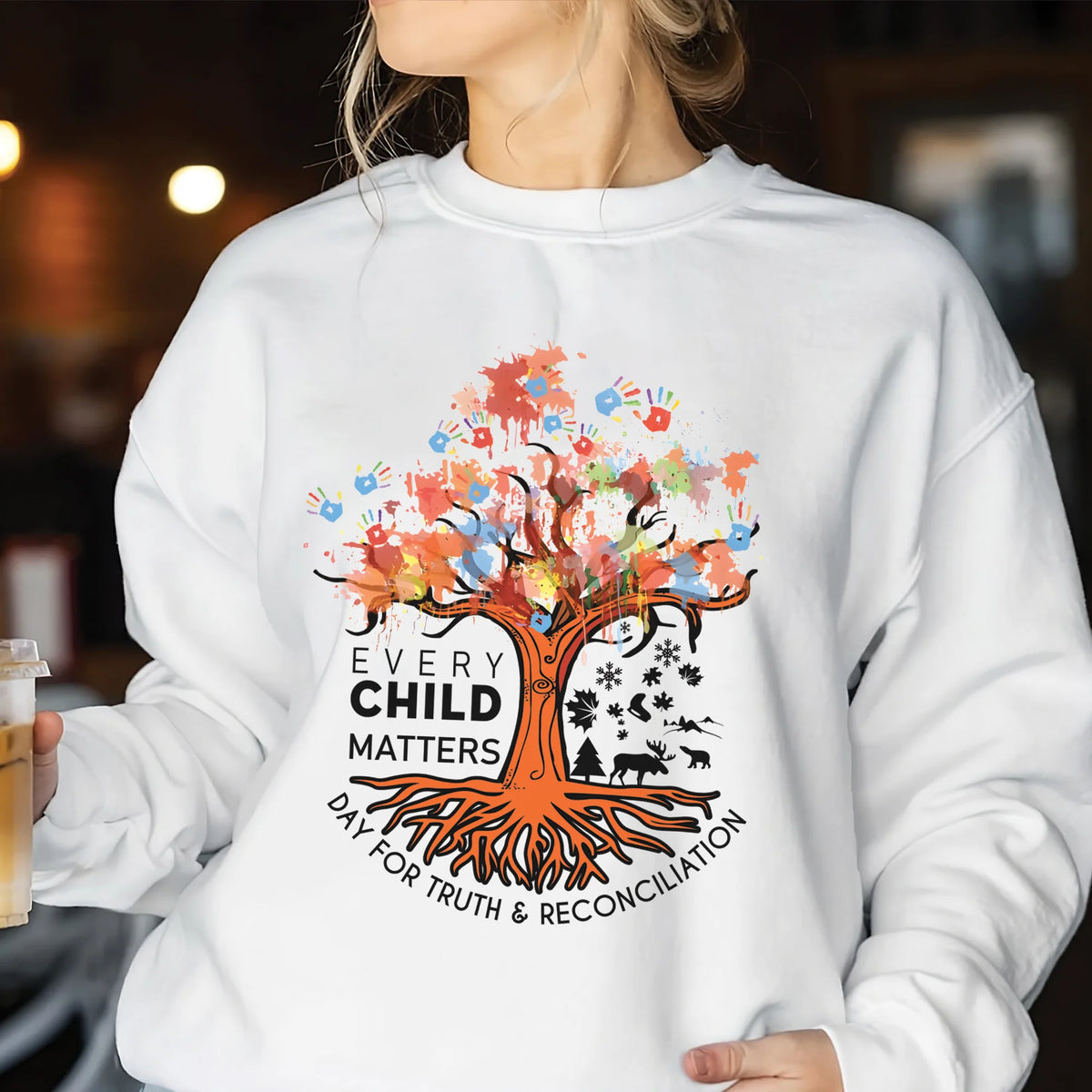 Tree of Life, Handprints of Hope, and Healing - For Orange Shirt Day Unisex T-shirt/Hoodie/Sweatshirt 161