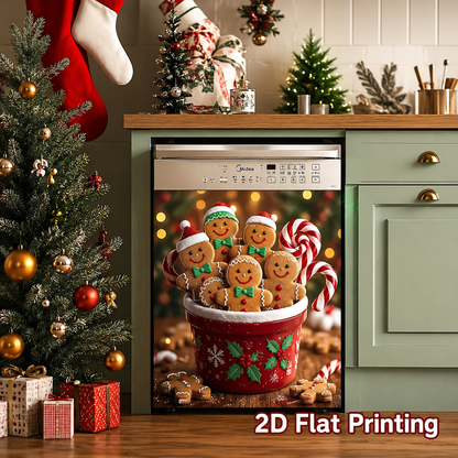 Reusable Christmas-Themed Dishwasher Decal – Festive 2D Printed Kitchen Decor