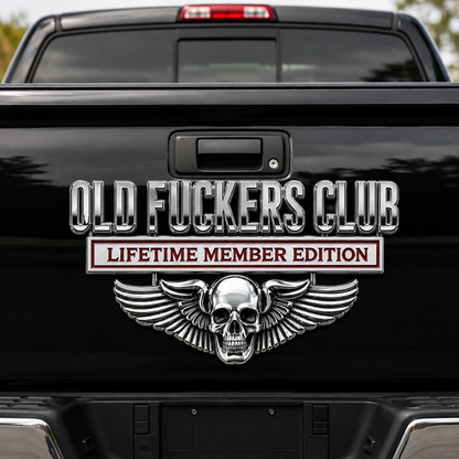 Old F*CKERS Club Metal Car Emblem